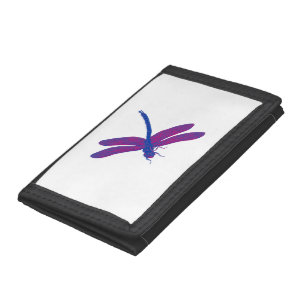 Bisexual Pride Vintage Dragonfly Art Tri-fold Wallet