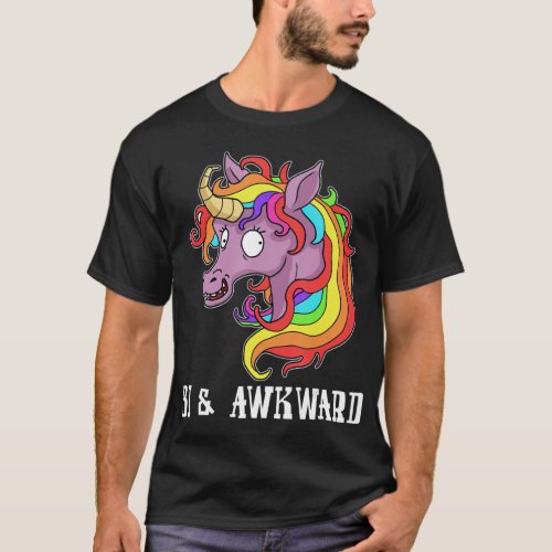 Bisexual Pride  Women Bi And Awkward LGBTQ Bi T_Shirt