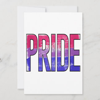 Bisexual Pride Word Holiday Card