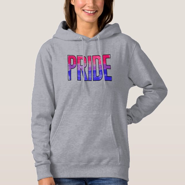 Bisexual Pride Word Hoodie (Front)