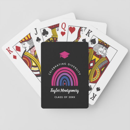 Bisexual Pride Year College High School Diversity Poker Cards