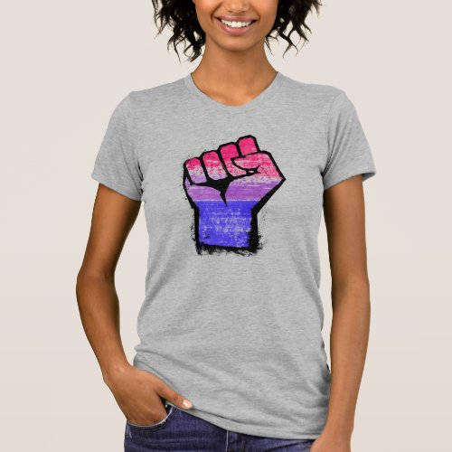 Bisexual Protest Fist T_Shirt