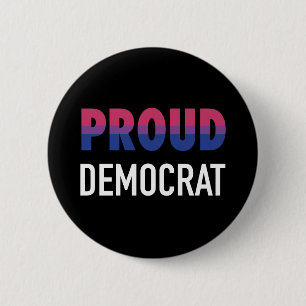 Bisexual Proud Democrat Button