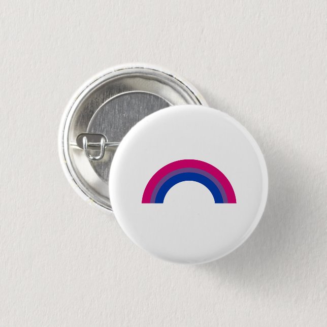 Bisexual Rainbow Button (Front & Back)