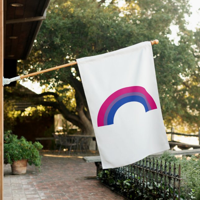 Bisexual Rainbow House Flag (In SItu)