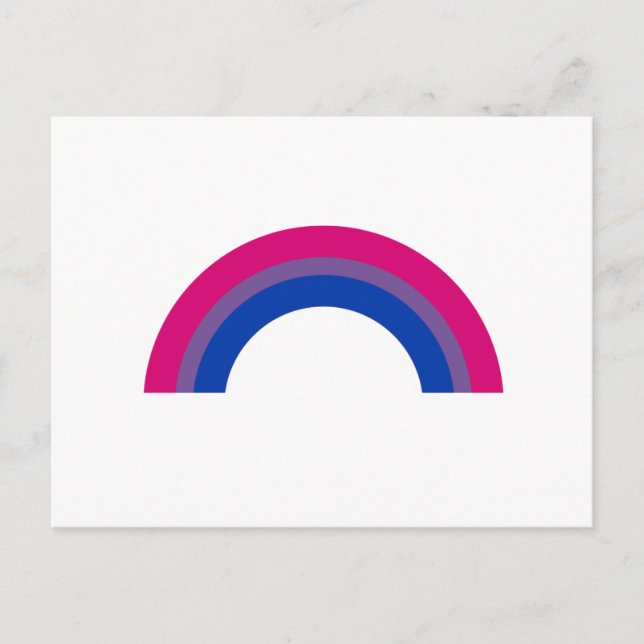 Bisexual Rainbow Postcard (Front)