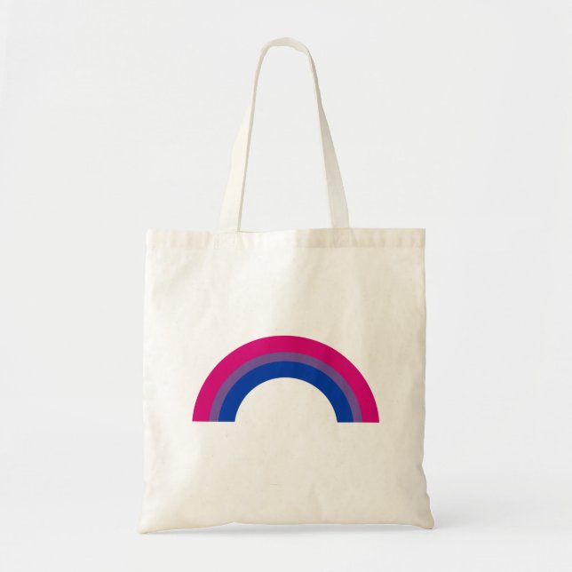 Bisexual Rainbow Tote Bag (Front)