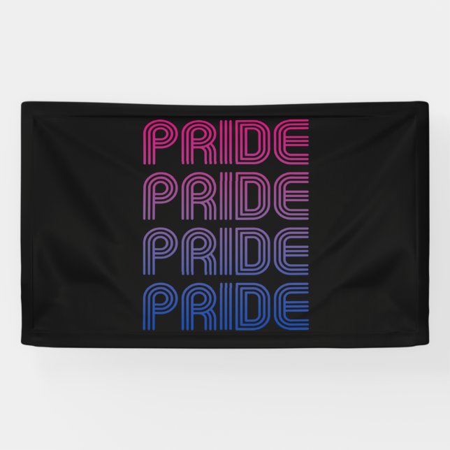 Bisexual Retro Pride Banner (Horizontal)