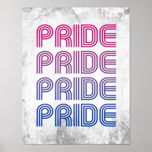 Bisexual Retro Pride Poster