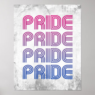 Bisexual Retro Pride Poster