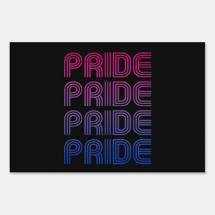Bisexual Retro Pride Sign