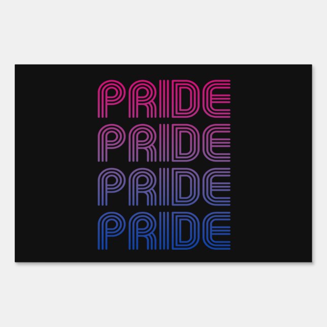 Bisexual Retro Pride Sign (Front)