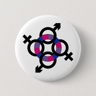 Bisexual Ring Pinback Button