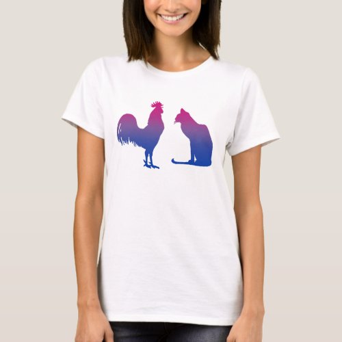 Bisexual Rooster and Kitty T_Shirt