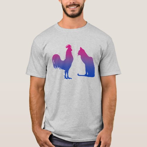 Bisexual Rooster and Kitty T_Shirt