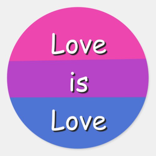 Bisexual Symbol Awareness Pride Sticker