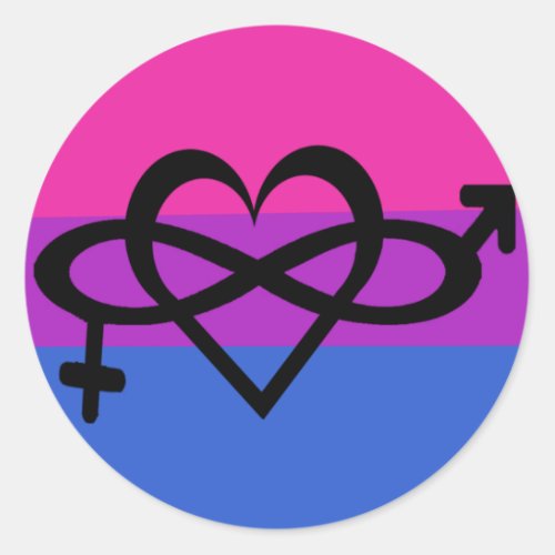 Bisexual Symbol Awareness Pride Sticker Love