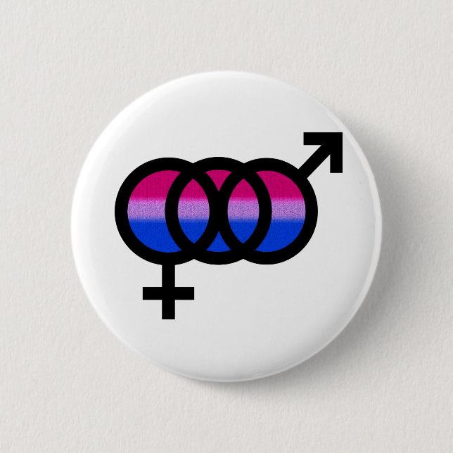 Bisexual Symbol Button (Front)