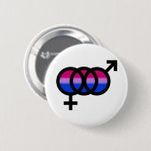 Bisexual Symbol Button | Zazzle