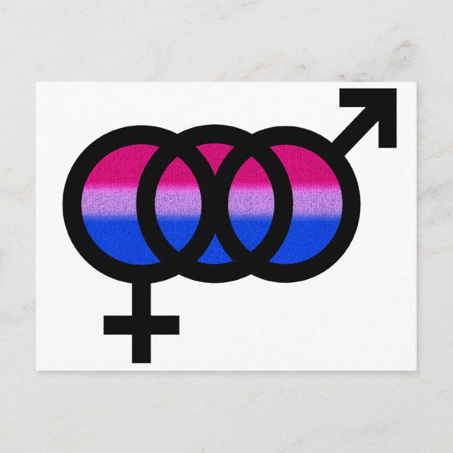 Bisexual Symbol Postcard (Front)