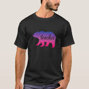 Bisexual Teacher Bear Lgbtq Bisexual Pride T-Shirt