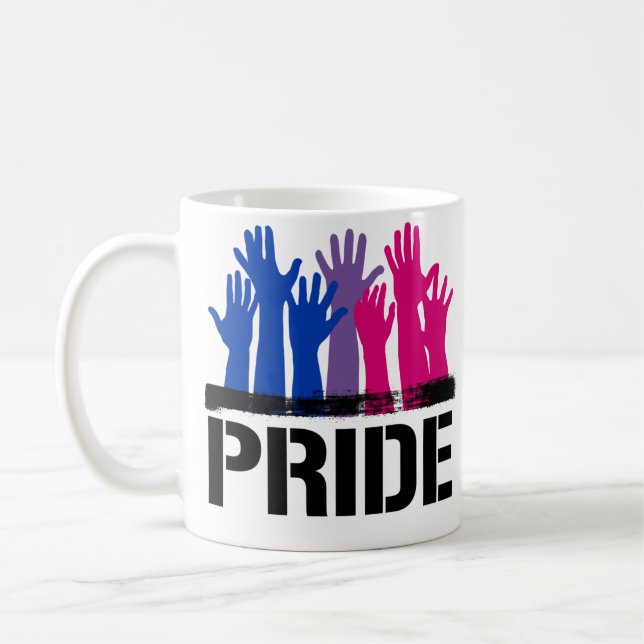 Bisexual Together Pride Coffee Mug (Left)