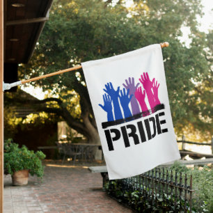 Bisexual Together Pride House Flag