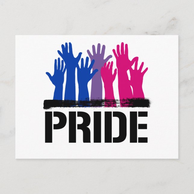 Bisexual Together Pride Postcard (Front)