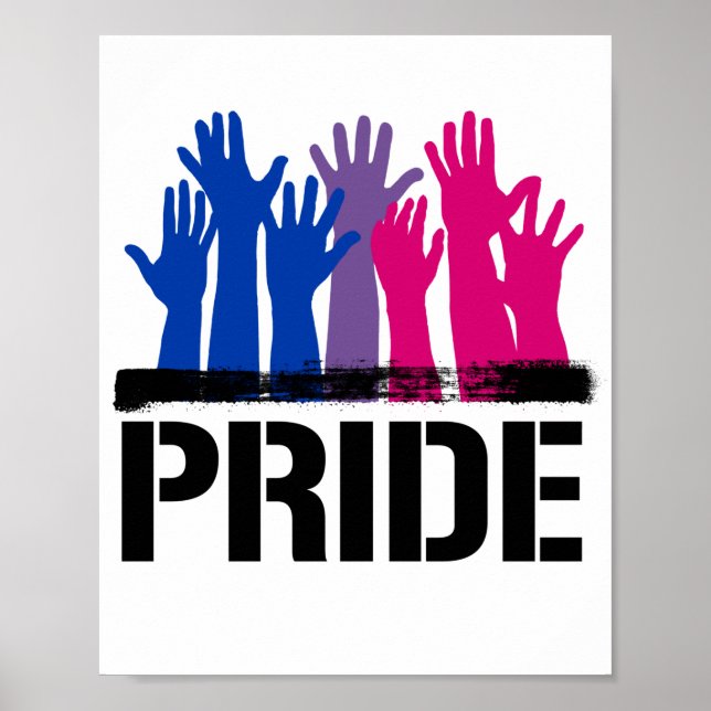 Bisexual Together Pride Poster (Front)
