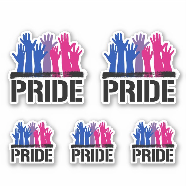 Bisexual Together Pride Sticker (Front)