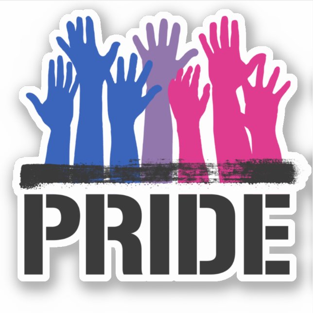 Bisexual Together Pride Sticker (Front)