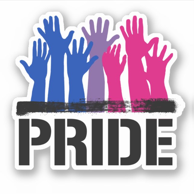 Bisexual Together Pride Sticker (Front)