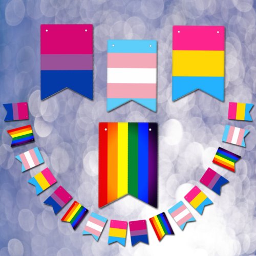 Bisexual Transgender Pansexual  Rainbow Flags