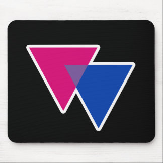BISEXUAL TRIANGLE SYMBOL 3D MOUSE PAD