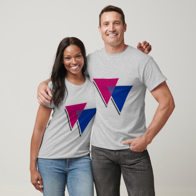 BISEXUAL TRIANGLE SYMBOL 3D T-Shirt (Unisex)