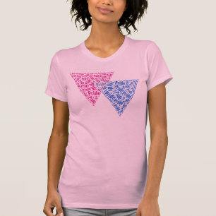 BISEXUAL TRIANGLE WORD PATTERN T-Shirt