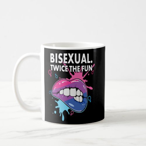Bisexual Twice The Fun Rainbow Pride Bisexuality L Coffee Mug
