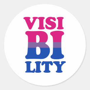 Bisexual Visibility Classic Round Sticker