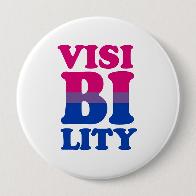 Bisexual Visibility Pinback Button (Front)
