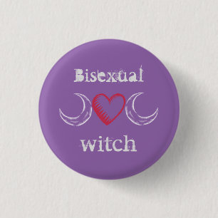 Bisexual witch badge / button