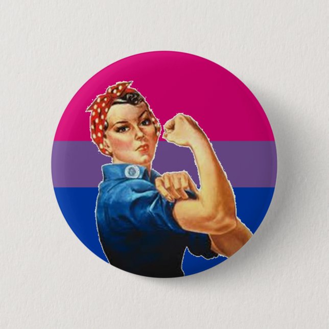 Bisexual Woman Pride Button (Front)