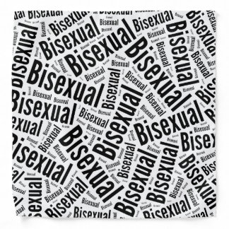 BISEXUAL WORD PATTERN BANDANA