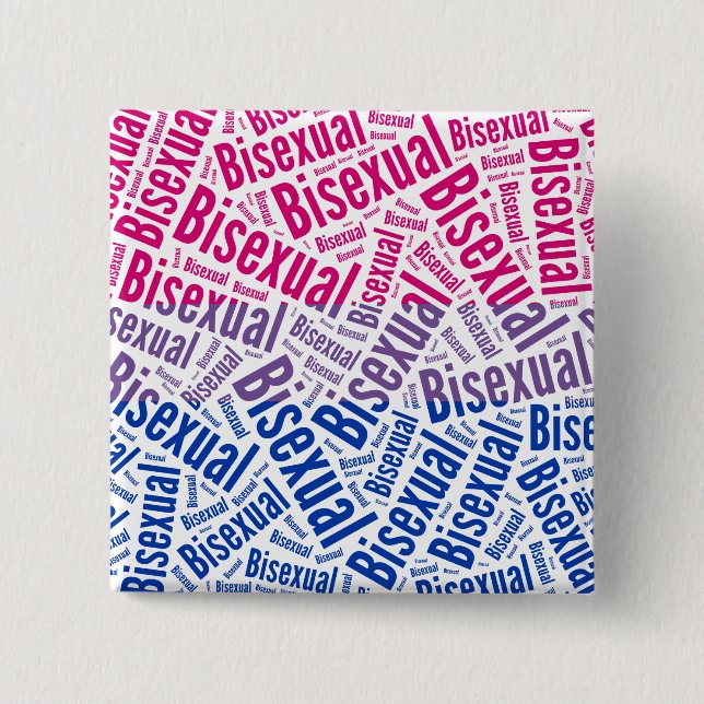 BISEXUAL WORD PATTERN FLAG -.png Button (Front)