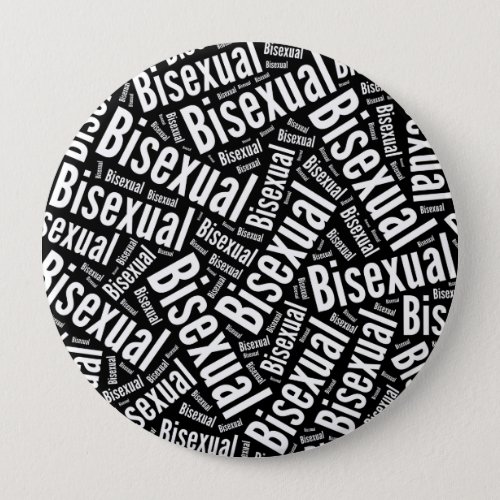 BISEXUAL WORD PATTERN WHITE _png Button