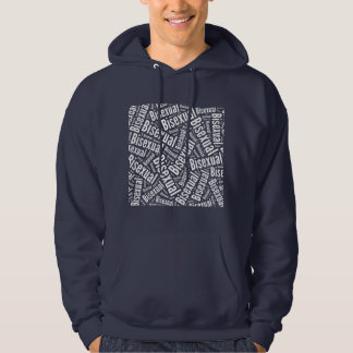 BISEXUAL WORD PATTERN WHITE -.png Hoodie