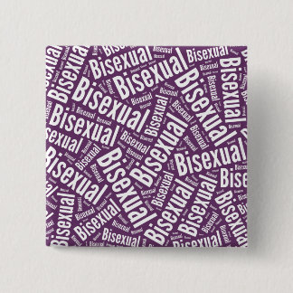 BISEXUAL WORD PATTERN WHITE -.png Pinback Button