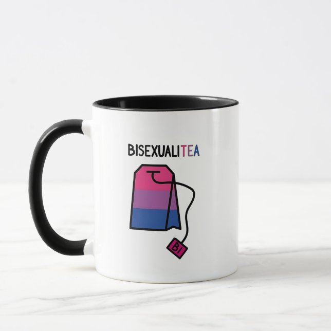 BisexualiTEA Bi Pride Flag Bisexual Tea Mug (Left)
