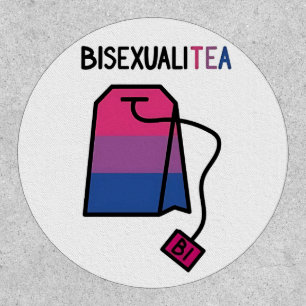 BisexualiTEA Bi Pride Flag Bisexual Tea Patch