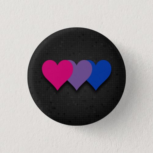 Bisexuality flag black button