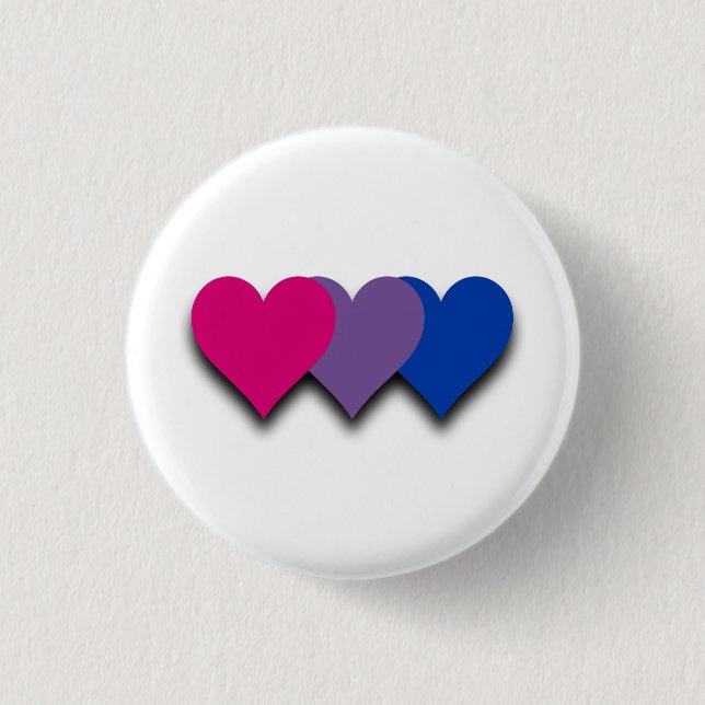 Bisexuality flag button (Front)